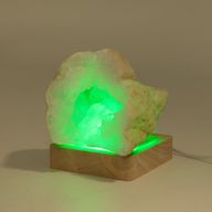 8 cm Štvorcový Drevený USB LED Stojan - Viacfarebný