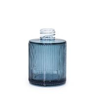 150ml Vrúbkovaná Okrúhla Fľaštička na Difúzor (28 mm hrdlo) - Dymová Modrá
