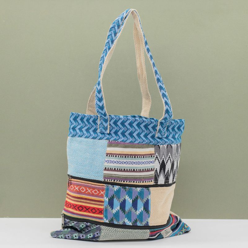 Patchwork Kathmandu taška cez rameno - Dhaka Design (37x38cm)