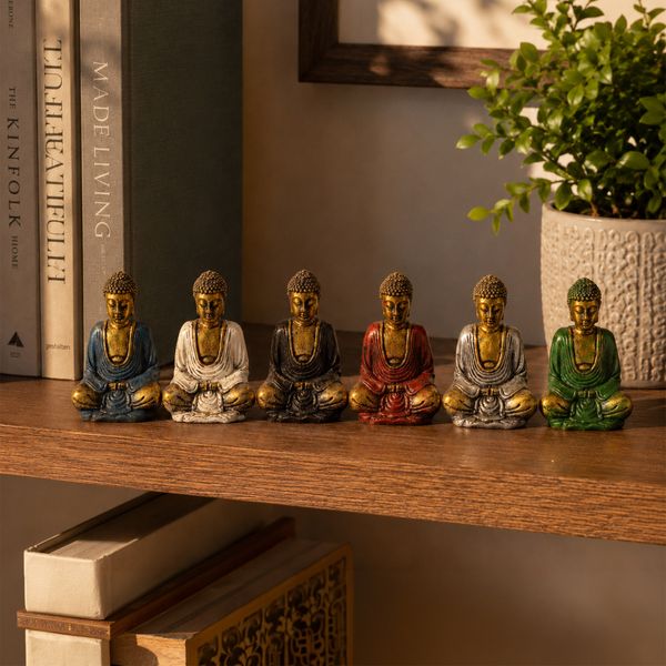 Zlatý Mini Buddha (Rôzne Farby)