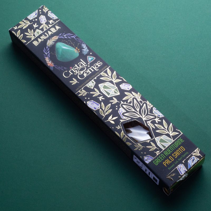 Banjara krištálové drahokamy - zelený aventurín Palo Santo