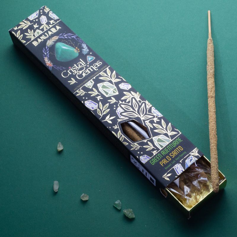 Banjara krištálové drahokamy - zelený aventurín Palo Santo