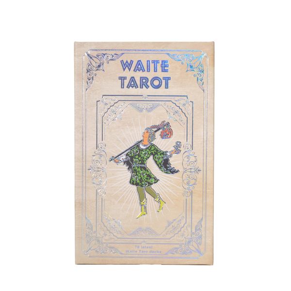 Sada kariet tarotu Waite so striebornou fóliou – s brožúrou.