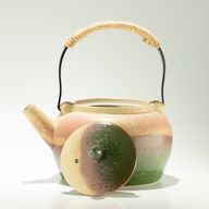 Japonská súprava na čaj v štýle kyusu - pre zelený čaj - štyri šálky
