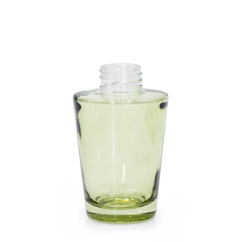 100 ml fľaša difúzora s palicami v tvare vázy (hrdlo 28 mm) - dymovo zelená