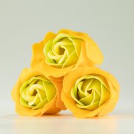 Sada 3 mydlových kvetov - jarné ruže