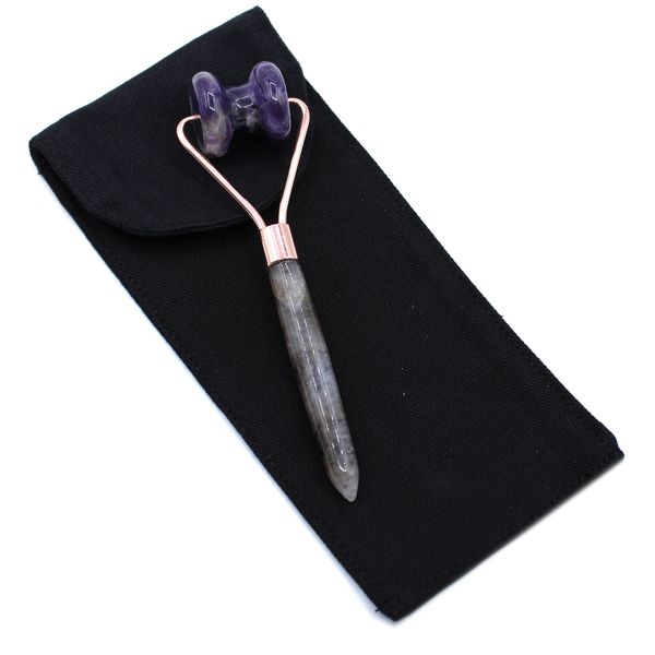 Valček na Čeľusť Tváre zo Vzácnych Kameňov - Amethyst