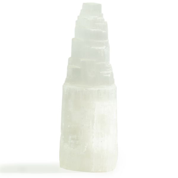 Prírodné Selenitové Tienidlo  - 25 cm