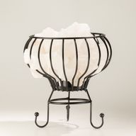 Nízkosolený kamenný brazier - Biele kúsky soli