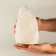 Kryštálová skala himalájska soľná lampa - & základňa približne 2–3 kg