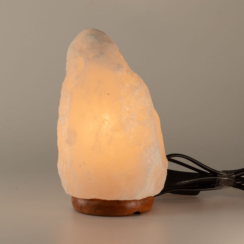 Kryštálová skala himalájska soľná lampa - & základňa približne 2–3 kg