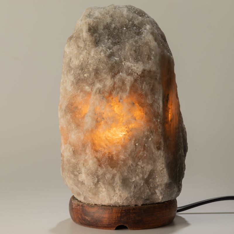 Sivá himalájska solná lampa - 1,5 - 2 kg