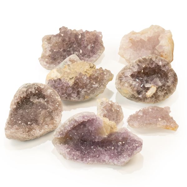 Malé rôznorodé ametystové geódy - 3-5 cm (približne 1 kg) 4-6 kusov