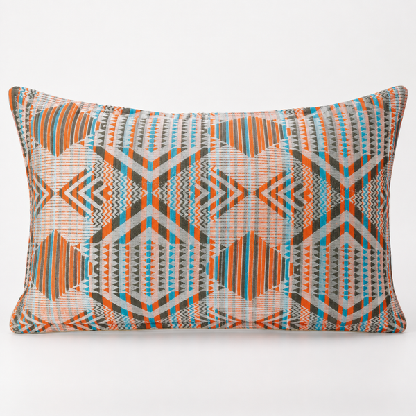 Klasická obliečka na vankúš - mestský tribálny štýl - 30 × 50 cm - drevený štýl