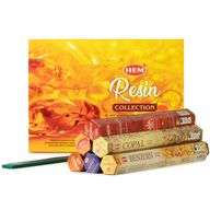 HEM šesťuholníkové kadidlo - kolekcia živíc a lapač popola (balenie 6 kusov)