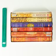 HEM šesťuholníkové kadidlo - kolekcia živíc a lapač popola (balenie 6 kusov)