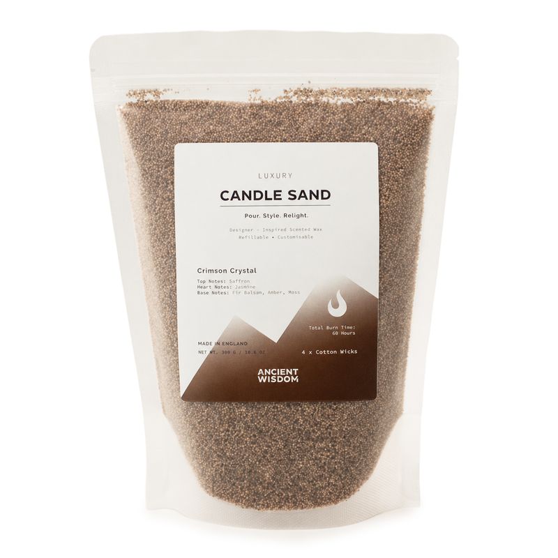 Voňavý piesok do sviečok - Mocha Brown - Crimson Crystal - 300 g