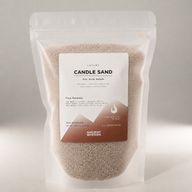 Voňavá sviečka piesková - latte béžová - Čistý pokoj - 300 g