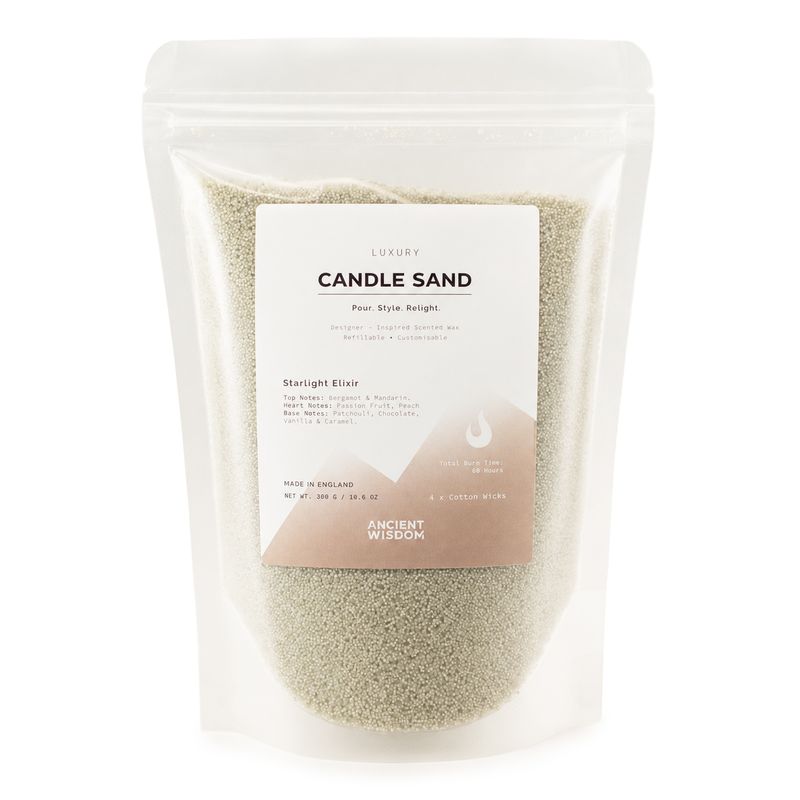 Voňavý sviečkový piesok - biely - Hviezdny elixír - 300 g