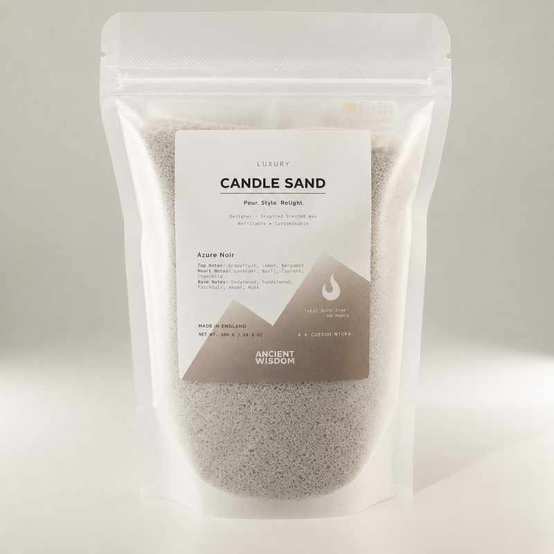Parfumovaná sviečka piesková - teplá sivá - Azure Noir - 300 g