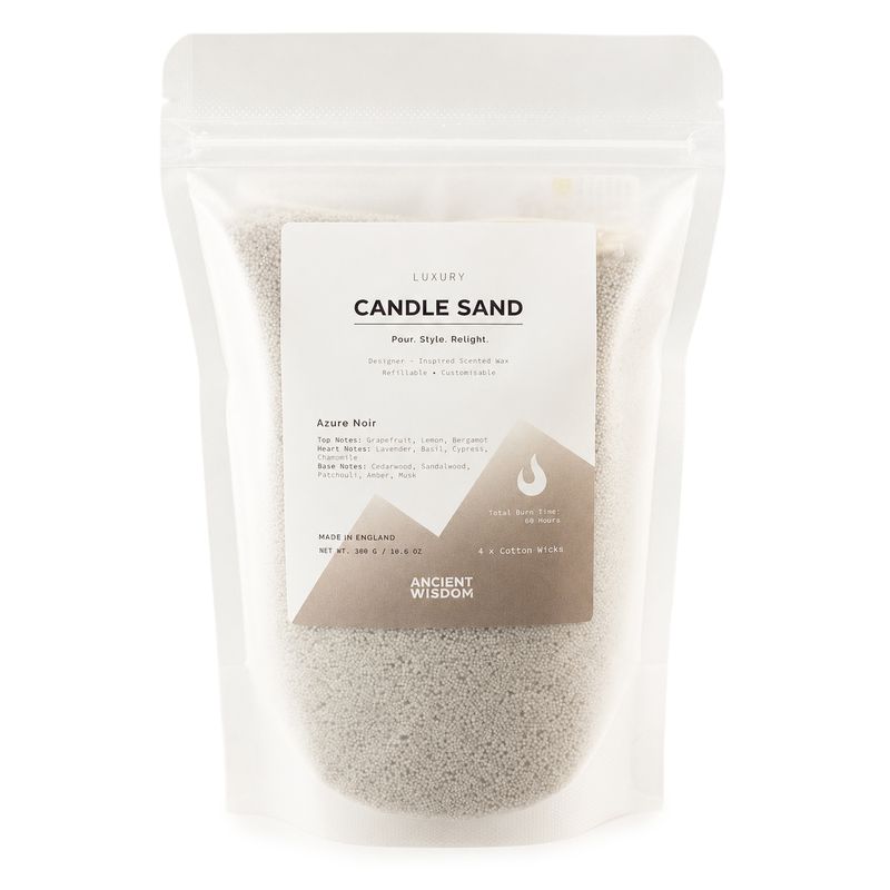 Parfumovaná sviečka piesková - teplá sivá - Azure Noir - 300 g