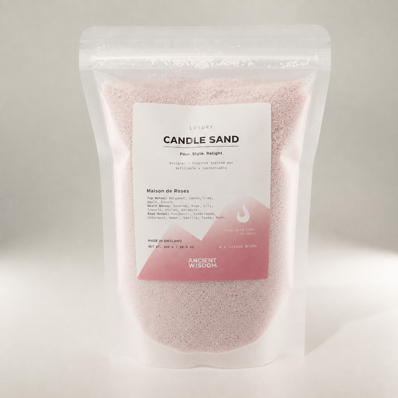 Vonná sviečka Sand - Púdrová ružová - Maison de Roses - 300g