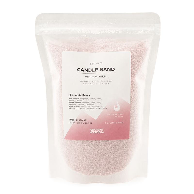 Vonná sviečka Sand - Púdrová ružová - Maison de Roses - 300g