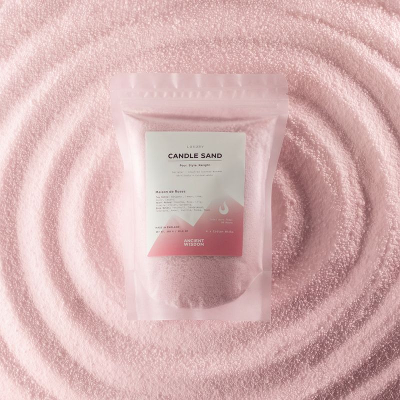 Vonná sviečka Sand - Púdrová ružová - Maison de Roses - 300g