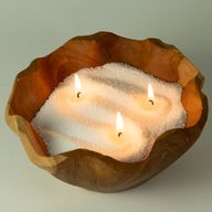 Voňavá sviečka - piesková - teplý med - ružový kvet - 300 g