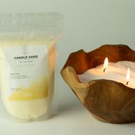 Sviečka s vôňou piesku - Čierna - Spirited - 300 g