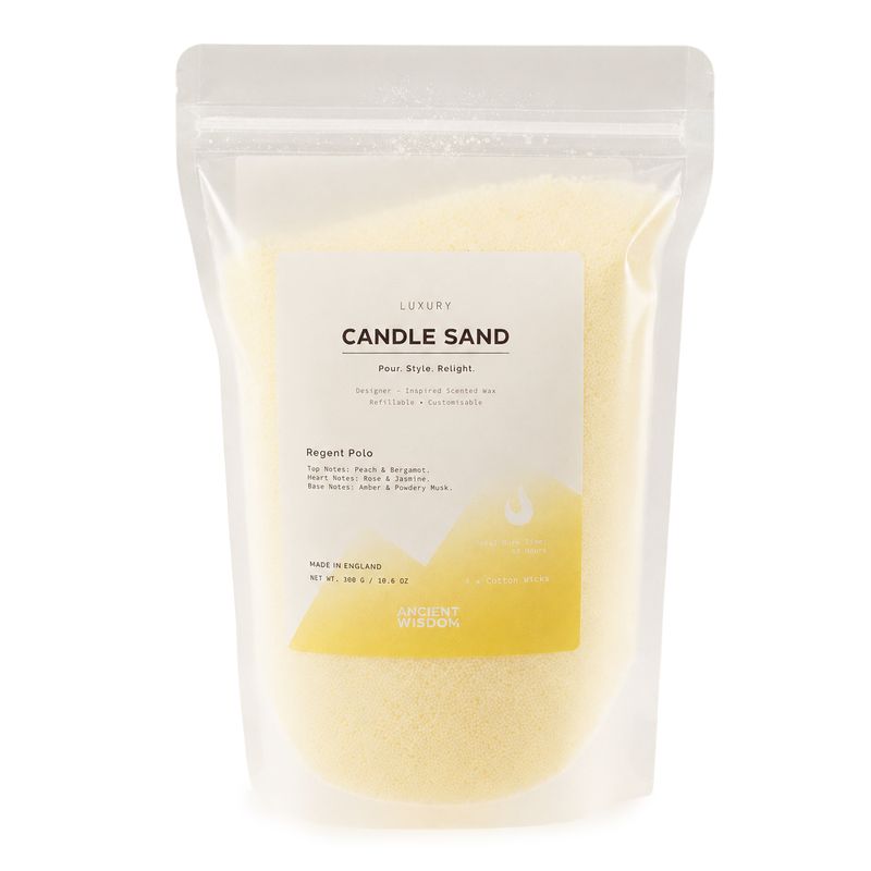 Voňavá sviečka piesková - krémová - Regent Polo - 300 g
