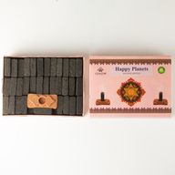 Balík 104 prírodných vonných tehličiek na dymenie a horák - Happy Planets - Ritual Bricks