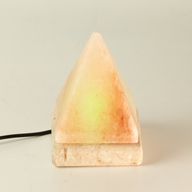 Kvalitná USB pyramídová soľná lampa - 9 cm (viacfarebná)