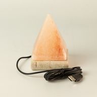 Kvalitná USB pyramídová soľná lampa - 9 cm (viacfarebná)