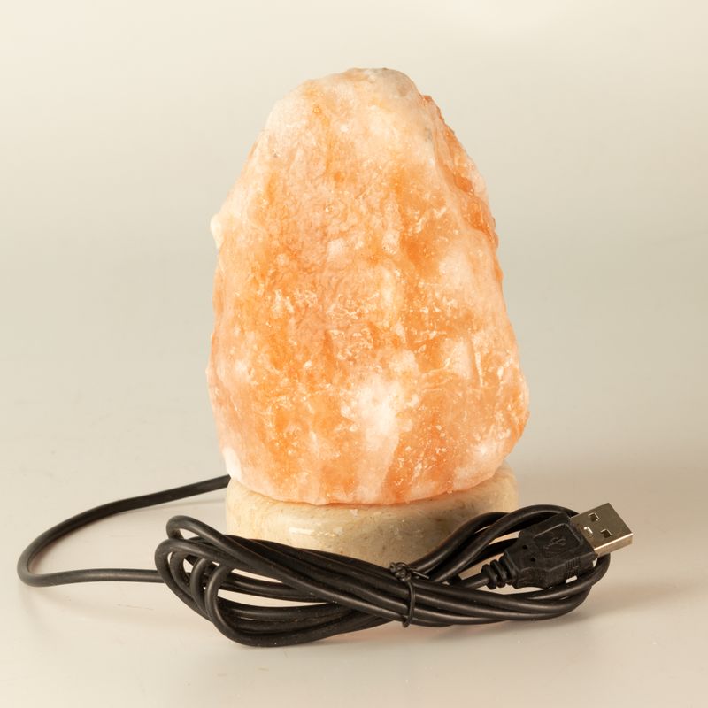 Kvalitná USB prírodná solná lampa - 11,5 cm (viacfarebná)