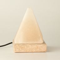 Kvalitná USB pyramídová solná lampa bielej farby - 9 cm (viacfarebná)