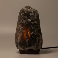 Sivá himalájska prírodná soľná lampa - 3-5 kg