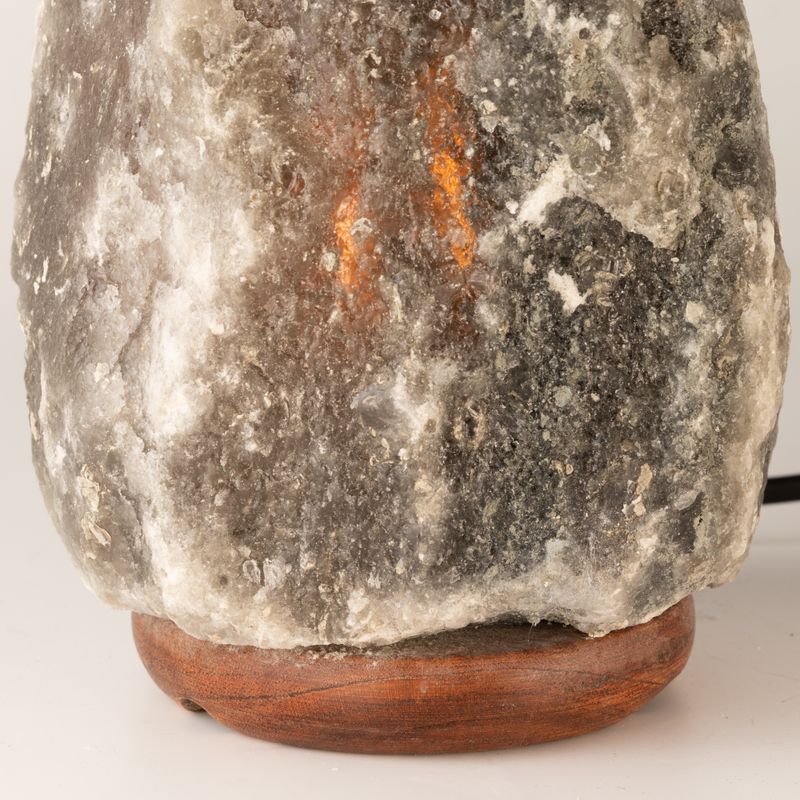 Sivá himalájska prírodná soľná lampa - 3-5 kg