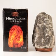Sivá himalájska prírodná soľná lampa - 3-5 kg