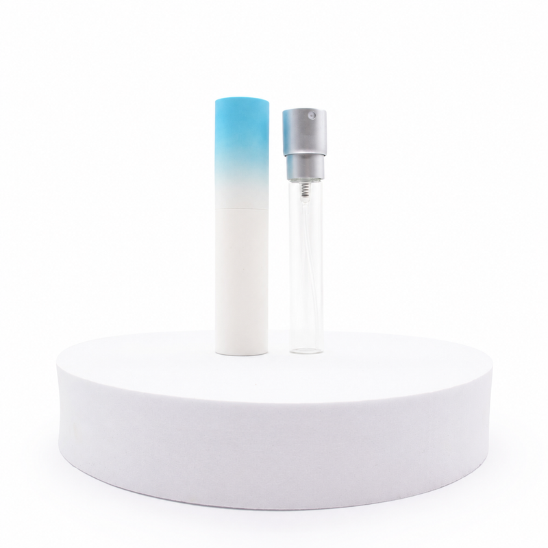 Flakón na parfum s rozprašovačom - 10 ml - modrý odtieň
