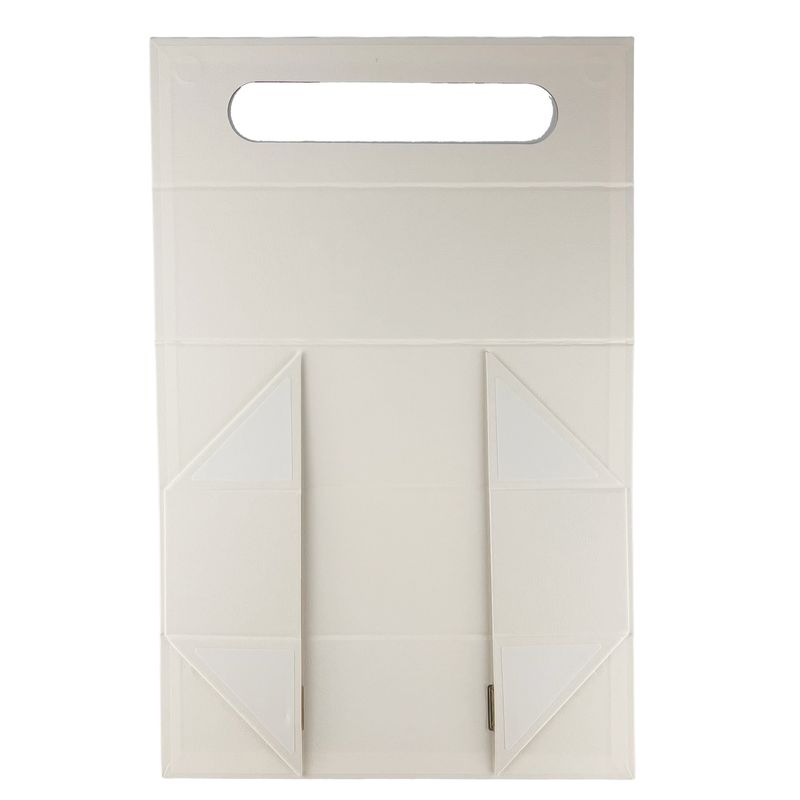 Skladacia darčeková krabička - v tvare vína (33.5x10x10.5cm) - Biela