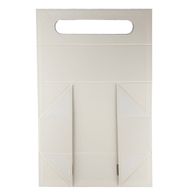 Skladacia darčeková krabička - v tvare vína (33.5x10x10.5cm) - Biela