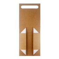 Skladací darčekový box - stredný darčekový košík (24x18.2x8cm) - hnedá kraft