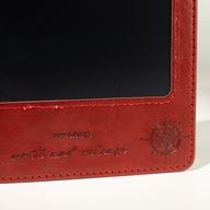 A5 Zápisník Intention - LCD Wipe Screen - Červený kožený efekt - 80 listov