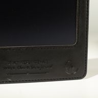 A5 Intention poznámkový blok - LCD Wipe Screen - čierny kožený efekt - 80 listov