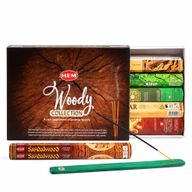 HEM šesťuholníkové kadidlo - Drevená kolekcia & zberač popola (sada 6 kusov)