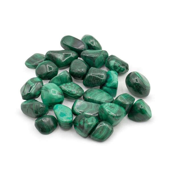 africký drahokam malachit - veľkosť 5 - 16 mm (KG)