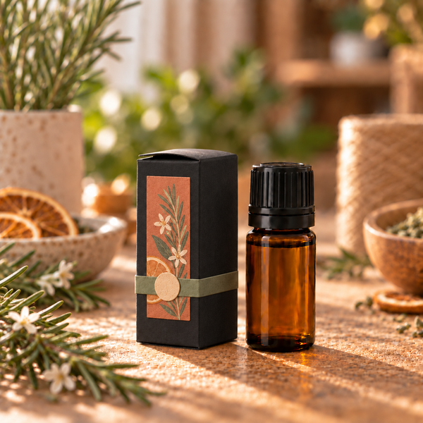 Krabička na 10 ml Fľašku Oleja - Čierna