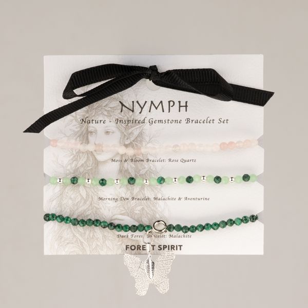 Súprava náramkov z drahých kameňov Nymph Spirit – Duch lesa