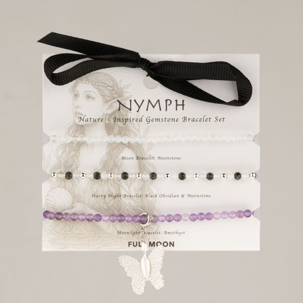 Nymph Spirit sada drahokamových náramkov - Spln mesiaca